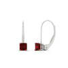Load image into Gallery viewer, half-carat-princess-cut-ruby-lever-back-earrings-in-white-gold-FDEAR9225PRGRUDR-0.50CT-NL-WG