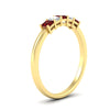 Load image into Gallery viewer, half-carat-princess-ruby-anniversary-band-in-yellow-gold-fdwb8008prgrudrangle2-0.50ct-nl-yg