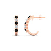Load image into Gallery viewer, half-carat-round-cut-black-diamond-hoops-earrings-in-rose-gold-fdear40640gblackangle3-nl-rg