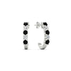 Load image into Gallery viewer, half-carat-round-cut-black-diamond-hoops-earrings-in-white-gold-fdear40640gblackangle1-nl-wg