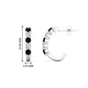 Load image into Gallery viewer, half-carat-round-cut-black-diamond-hoops-earrings-in-white-gold-fdear40640gblackangle3-nl-wg-hw