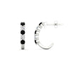 Load image into Gallery viewer, half-carat-round-cut-black-diamond-hoops-earrings-in-white-gold-fdear40640gblackangle3-nl-wg