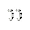 Load image into Gallery viewer, half-carat-round-cut-black-diamond-hoops-earrings-in-white-gold-fdear40640gblackangle4-nl-wg