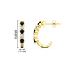 Load image into Gallery viewer, half-carat-round-cut-black-diamond-hoops-earrings-in-yellow-gold-fdear40640gblackangle3-nl-yg-hw