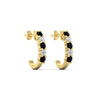Load image into Gallery viewer, half-carat-round-cut-black-diamond-hoops-earrings-in-yellow-gold-fdear40640gblackangle4-nl-yg