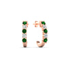 Load image into Gallery viewer, half-carat-round-cut-emerald-hoops-earrings-in-rose-gold-fdear40640gemgrangle1-nl-rg