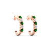 Load image into Gallery viewer, half-carat-round-cut-emerald-hoops-earrings-in-rose-gold-fdear40640gemgrangle4-nl-rg