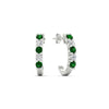 Load image into Gallery viewer, half-carat-round-cut-emerald-hoops-earrings-in-white-gold-fdear40640gemgrangle1-nl-wg