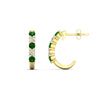 Load image into Gallery viewer, half-carat-round-cut-emerald-hoops-earrings-in-yellow-gold-fdear40640gemgrangle3-nl-yg