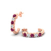 Load image into Gallery viewer, half-carat-round-cut-pink-sapphire-hoops-earrings-in-rose-gold-fdear40640gsadrpiangle5-nl-rg