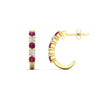 Load image into Gallery viewer, half-carat-round-cut-pink-sapphire-hoops-earrings-in-yellow-gold-fdear40640gsadrpiangle3-nl-yg