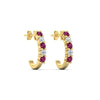 Load image into Gallery viewer, half-carat-round-cut-pink-sapphire-hoops-earrings-in-yellow-gold-fdear40640gsadrpiangle4-nl-yg