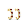 Load image into Gallery viewer, half-carat-round-cut-ruby-hoops-earrings-in-yellow-gold-fdear40640grudrangle4-nl-yg