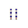 Load image into Gallery viewer, half-carat-round-cut-sapphire-hoops-earrings-in-rose-gold-fdear40640gsablangle2-nl-rg