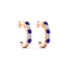 Load image into Gallery viewer, half-carat-round-cut-sapphire-hoops-earrings-in-rose-gold-fdear40640gsablangle4-nl-rg