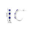 Load image into Gallery viewer, half-carat-round-cut-sapphire-hoops-earrings-in-white-gold-fdear40640gsablangle3-nl-wg-hw