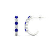Load image into Gallery viewer, half-carat-round-cut-sapphire-hoops-earrings-in-white-gold-fdear40640gsablangle3-nl-wg