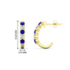 Load image into Gallery viewer, half-carat-round-cut-sapphire-hoops-earrings-in-yellow-gold-fdear40640gsablangle3-nl-yg-hw