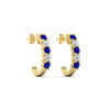 Load image into Gallery viewer, half-carat-round-cut-sapphire-hoops-earrings-in-yellow-gold-fdear40640gsablangle4-nl-yg