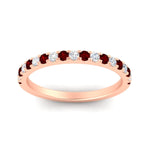 Load image into Gallery viewer, half-carat-round-ruby-delicate-band-in-rose-gold-FD8370GRUDRANGLE5-0.50CT-NL-RG.jpg