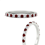 Load image into Gallery viewer, half-carat-round-ruby-delicate-band-in-white-gold-FD8370GRUDRANGLE3-0.50CT-NL-WG.jpg