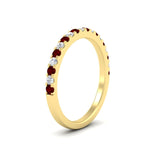 Load image into Gallery viewer, half-carat-round-ruby-delicate-band-in-yellow-gold-FD8370GRUDRANGLE2-0.50CT-NL-YG.jpg