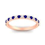Load image into Gallery viewer, half-carat-round-sapphire-delicate-band-in-rose-gold-FD8370GSABLANGLE5-0.50CT-NL-RG.jpg