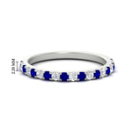 Load image into Gallery viewer, half-carat-round-sapphire-delicate-band-in-white-gold-FD8370GSABL-0.50CT-NL-WG-HW.jpg