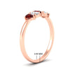 Load image into Gallery viewer, half-carat-ruby-teardrop-5-stone-wedding-band-in-rose-gold-fdwb8008pegrudrangle2-0.50ct-nl-rg-hw.jpg