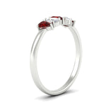 Load image into Gallery viewer, half-carat-ruby-teardrop-5-stone-wedding-band-in-white-gold-fdwb8008pegrudrangle2-0.50ct-nl-wg.jpg