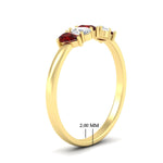 Load image into Gallery viewer, half-carat-ruby-teardrop-5-stone-wedding-band-in-yellow-gold-fdwb8008pegrudrangle2-0.50ct-nl-yg-hw.jpg