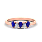 Load image into Gallery viewer, half-carat-sapphire-teardrop-5-stone-wedding-band-in-rose-gold-fdwb8008pegsablsleep-0.50ct-nl-rg.jpg