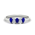 Load image into Gallery viewer, half-carat-sapphire-teardrop-5-stone-wedding-band-in-white-gold-fdwb8008pegsablsleep-0.50ct-nl-wg.jpg