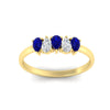 Load image into Gallery viewer, half-carat-sapphire-teardrop-5-stone-wedding-band-in-yellow-gold-fdwb8008pegsablangle5-0.50ct-nl-yg.jpg