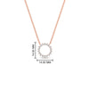 Load image into Gallery viewer, half-carat-timeless-circle-anniversary-pendant-in-rose-gold-FDPD11271ANGLE1-0.50CT_20-NL-RG-HW