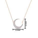 Load image into Gallery viewer, half-moon-necklace-diamond-pendant-in-FDPD9197ANGLE1-NL-RG