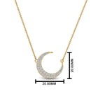 Load image into Gallery viewer, half-moon-necklace-diamond-pendant-in-FDPD9197ANGLE1-NL-YG