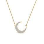 Load image into Gallery viewer, half-moon-necklace-diamond-pendant-in-FDPD9197ANGLE1-NL-YG