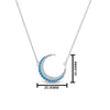 Load image into Gallery viewer, half-moon-necklace-diamond-pendant-with-blue-topaz-in-FDPD9197GICBLTOANGLE1-NL-WG
