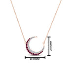 Load image into Gallery viewer, half-moon-necklace-diamond-pendant-with-pink-sapphire-in-FDPD9197GSADRPIANGLE1-NL-RG