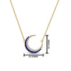 Load image into Gallery viewer, half-moon-necklace-diamond-pendant-with-sapphire-in-FDPD9197GSABLANGLE1-NL-YG