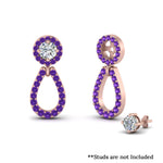 Load image into Gallery viewer, halo-and-pave-purple-topaz-chandelier-earring-jackets-in-rose-gold-FDEAR85763GVITOANGLE2-NL-RG-GS.jpg