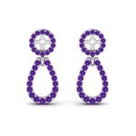 Load image into Gallery viewer, halo-and-pave-purple-topaz-chandelier-earring-jackets-in-white-gold-FDEAR85763GVITOANGLE2-NL-WG-GS.jpg