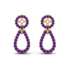 Load image into Gallery viewer, halo-and-pave-purple-topaz-chandelier-earring-jackets-in-yellow-gold-FDEAR85763GVITOANGLE2-NL-YG-GS.jpg