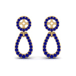 Load image into Gallery viewer, halo-and-pave-sapphire-chandelier-earring-jackets-in-yellow-gold-FDEAR85763GSABLANGLE2-NL-YG-GS.jpg