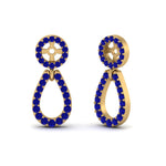 Load image into Gallery viewer, halo-and-pave-sapphire-chandelier-earring-jackets-in-yellow-gold-FDEAR85763GSABLANGLE2-NL-YG-GS.jpg