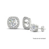 Load image into Gallery viewer, halo-cushion-frame-jacket-for-1-carat-diamond-stud-in-white-gold-fdear-11504angle-3-nl-wg.jpg?v=1762769798