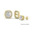Load image into Gallery viewer, halo-cushion-frame-jacket-for-1-carat-diamond-stud-in-yellow-gold-fdear-11504angle-3-nl-yg.jpg?v=1762769798