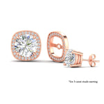Load image into Gallery viewer, halo-cushion-frame-jacket-for-3-carat-diamond-stud-in-rose-gold-fdear11504angle3-3.00ct-nl-rg-lg1.jpg?v=1762770153