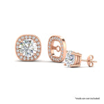 Load image into Gallery viewer, halo-cushion-frame-jacket-for-diamond-stud-in-rose-gold-fd-ear11504angle1-nl-rg.jpg